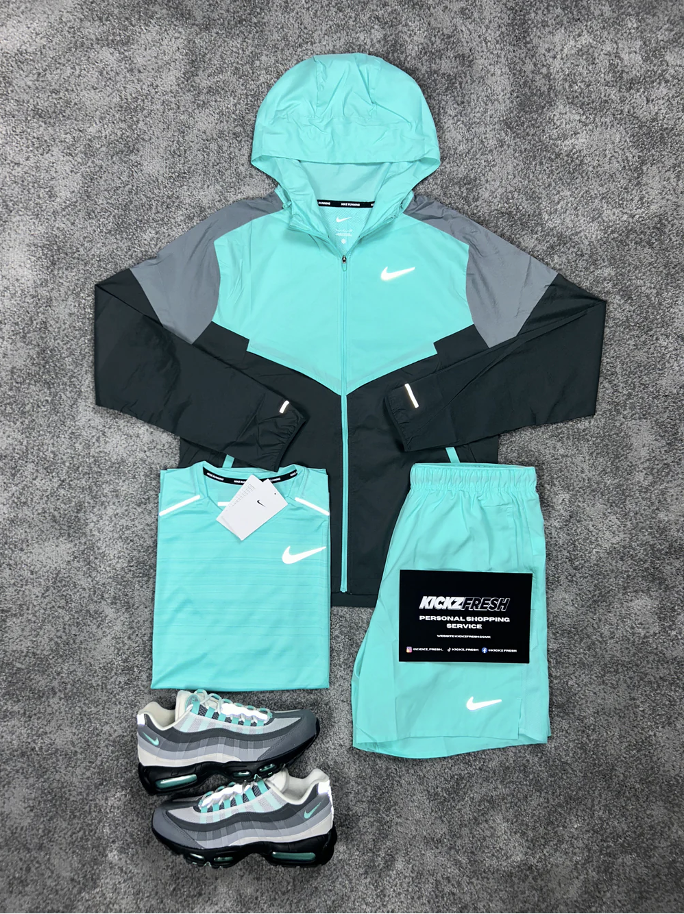 NIKE 3 PIÈCES WINDRUNNER HYPER TURQUOISE ENSEMBLE POUR HOMME