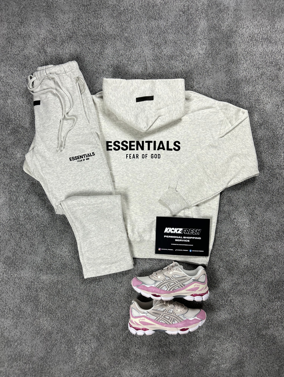 SURVÊTEMENT À JAMBES OUVERTES ESSENTIALS FEAR OF GOD LIGHT AVOAT MEAL