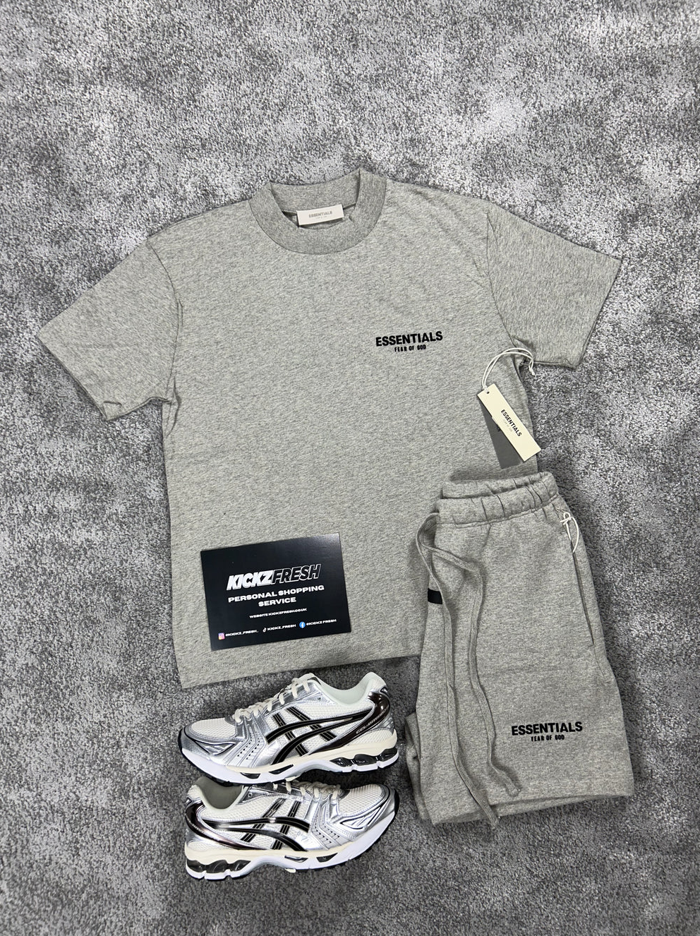 ESSENTIALS FEAR OF GOD DARK OAT MEAL ENSEMBLE POUR HOMME