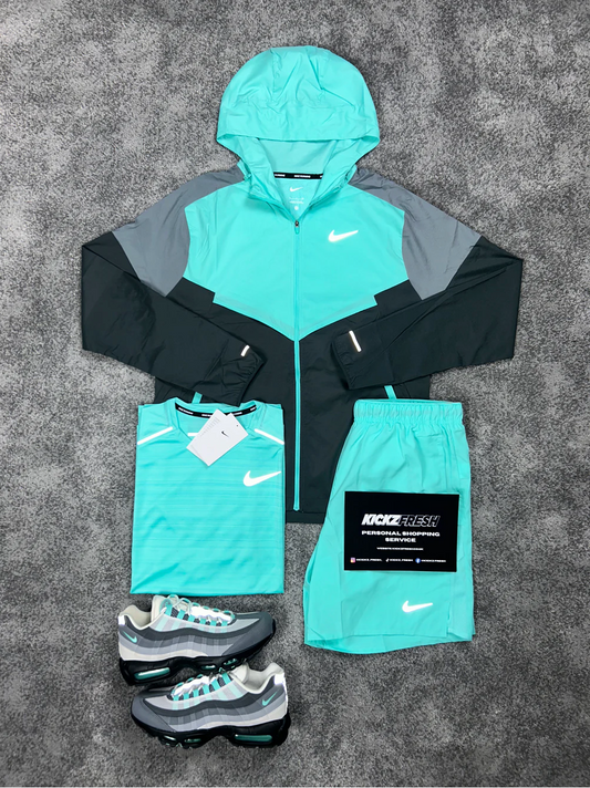 NIKE 3 PIÈCES WINDRUNNER HYPER TURQUOISE ENSEMBLE POUR HOMME