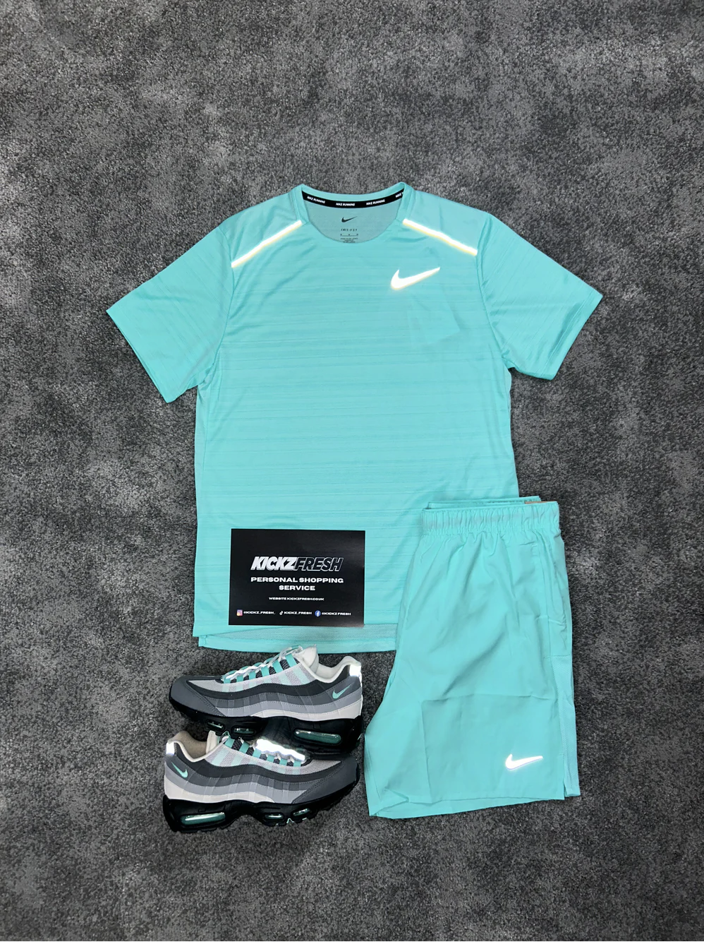 ENSEMBLE NIKE MILER HYPER TURQUOISE POUR HOMME