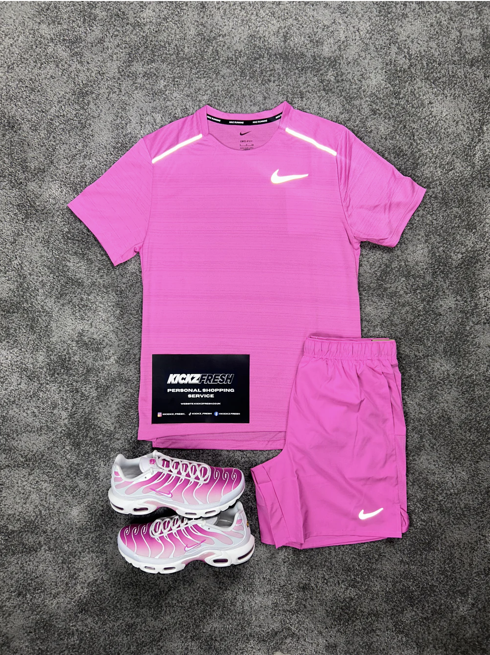 ENSEMBLE NIKE MILER HYPER ROSE POUR HOMME