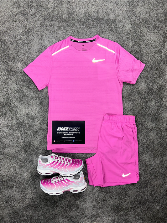 ENSEMBLE NIKE MILER HYPER ROSE POUR HOMME